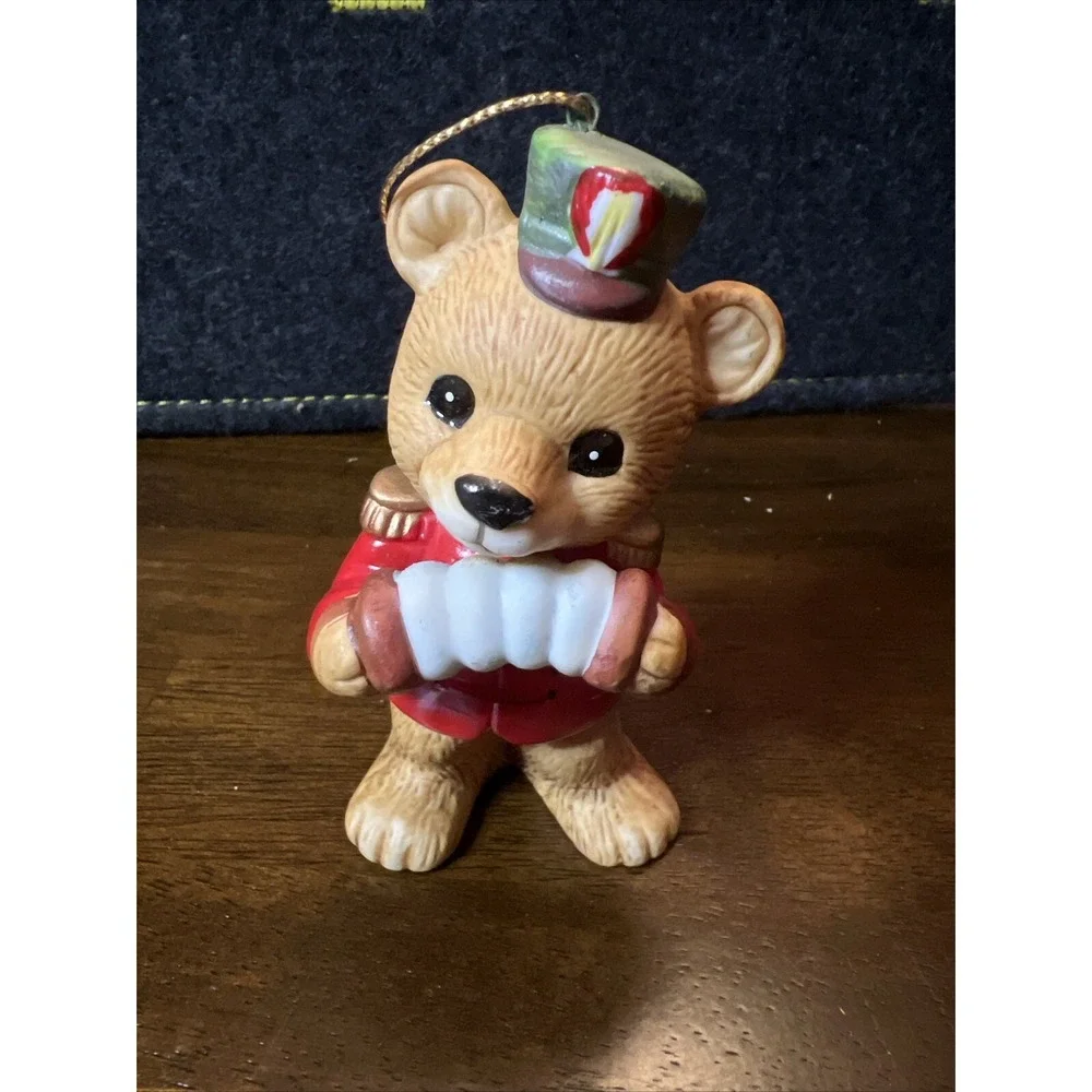 Homco Musical Bears Christmas‎ Ornaments #5553 Christmas Set of 3